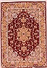 Tabriz Brown Hand Knotted 35 X 50  Area Rug 400-16631 Thumb 0
