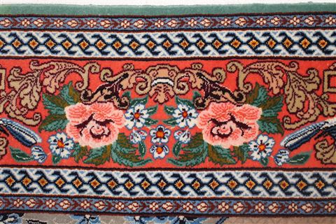 Isfahan Grey Hand Knotted 36 X 58 Area Rug 400-16634 Image 10