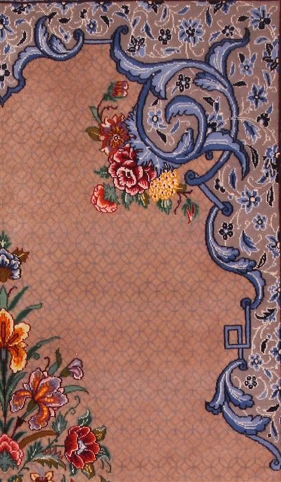 Isfahan Grey Hand Knotted 36 X 58 Area Rug 400-16634 Image 1
