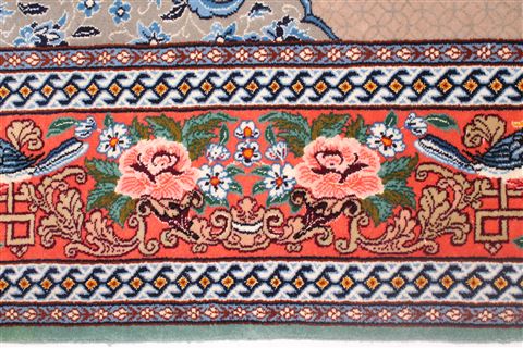 Isfahan Grey Hand Knotted 36 X 58 Area Rug 400-16634 Image 7