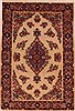 Sarouk Yellow Hand Knotted 48 X 66  Area Rug 400-16638 Thumb 0