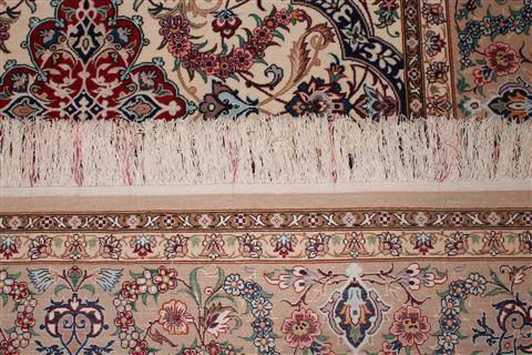 Isfahan White Hand Knotted 43 X 66 Area Rug 400-16640 Image 17