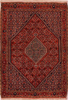 Persian Bidjar Red Rectangle 3x5 ft Wool Carpet 16645