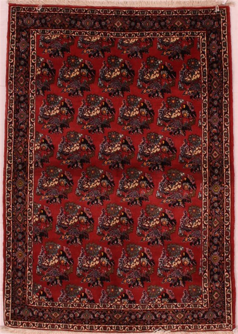 Bidjar Red Hand Knotted 34 X 54 Area Rug 400-16646 Image 0