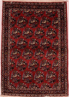 Persian Bidjar Red Rectangle 3x5 ft Wool Carpet 16646