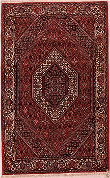 Persian Bidjar Red Rectangle 3x5 ft Wool Carpet 16648