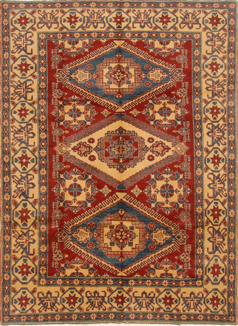 Kazak Red Hand Knotted 71 X 96  Area Rug 250-16657 Image 0