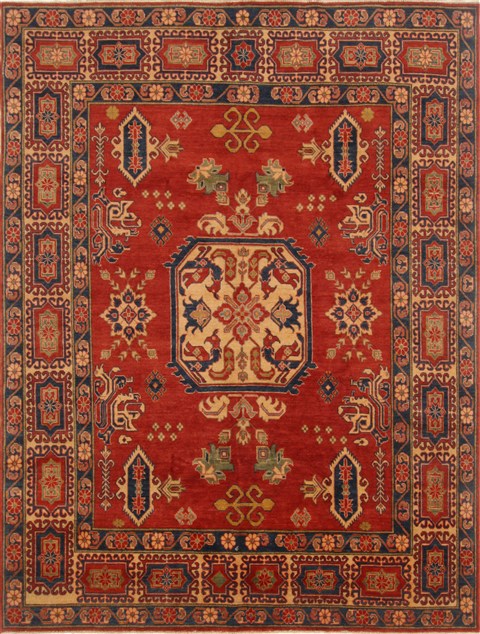 Kazak Red Hand Knotted 71 X 811  Area Rug 250-16661 Image 0