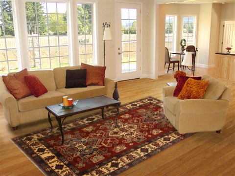 Kazak Brown Hand Knotted 64 X 87 Area Rug 250-16664 Image 4