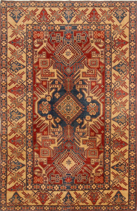 Kazak Red Hand Knotted 73 X 108  Area Rug 250-16665 Image 0
