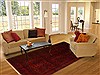 Khan Mohammadi Red Hand Knotted 69 X 910 Area Rug 250-16681 Thumb 4