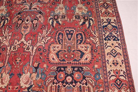 Heriz Red Hand Knotted 75 X 107 Area Rug 400-16686 Image 6