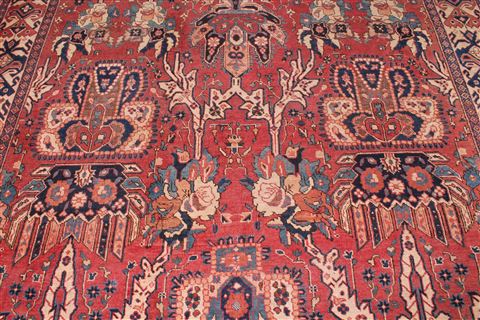 Heriz Red Hand Knotted 75 X 107 Area Rug 400-16686 Image 7