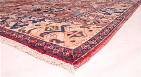 Heriz Red Hand Knotted 75 X 107 Area Rug 400-16686 Image 8