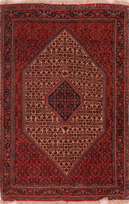 Bidjar White Hand Knotted 39 X 53  Area Rug 400-16687 Image 0