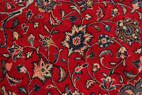 Sarouk Red Hand Knotted 89 X 127 Area Rug 400-16693 Image 12