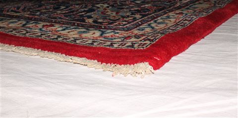 Sarouk Red Hand Knotted 89 X 127 Area Rug 400-16693 Image 16