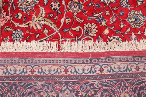 Sarouk Red Hand Knotted 89 X 127 Area Rug 400-16693 Image 19