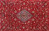 Sarouk Red Hand Knotted 89 X 127  Area Rug 400-16693 Thumb 5