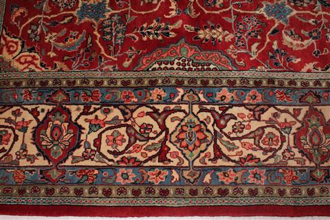 Sarouk Red Hand Knotted 92 X 121 Area Rug 400-16694 Image 15