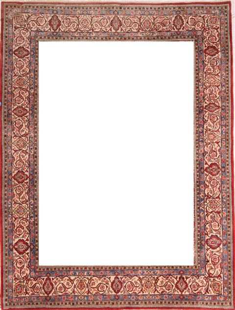 Sarouk Red Hand Knotted 92 X 121 Area Rug 400-16694 Image 4