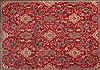 Sarouk Red Hand Knotted 92 X 121  Area Rug 400-16694 Thumb 5