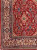 Sarouk Red Hand Knotted 92 X 121  Area Rug 400-16694 Thumb 7