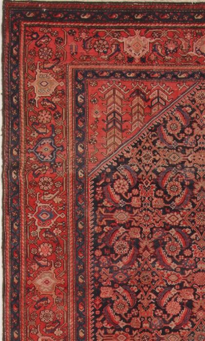 Malayer Blue Hand Knotted 71 X 128 Area Rug 400-16695 Image 3