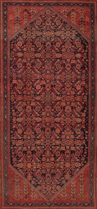 Malayer Blue Hand Knotted 71 X 128 Area Rug 400-16695 Image 6