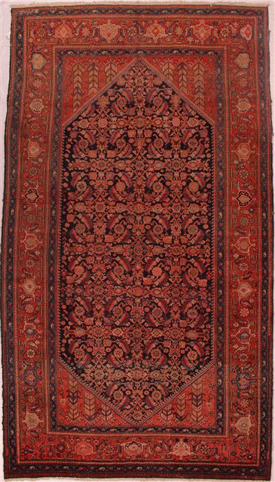 Malayer Blue Hand Knotted 71 X 128 Area Rug 400-16695 Image 0