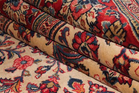 Sarouk White Hand Knotted 72 X 101 Area Rug 400-16696 Image 7