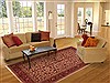 Sarouk White Hand Knotted 72 X 101 Area Rug 400-16696 Thumb 2