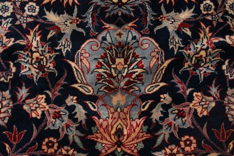 Elvan Blue Hand Knotted 83 X 100 Area Rug 400-16697 Image 20