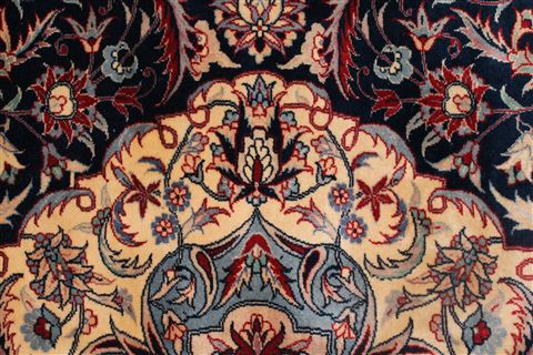Elvan Blue Hand Knotted 83 X 100 Area Rug 400-16697 Image 23