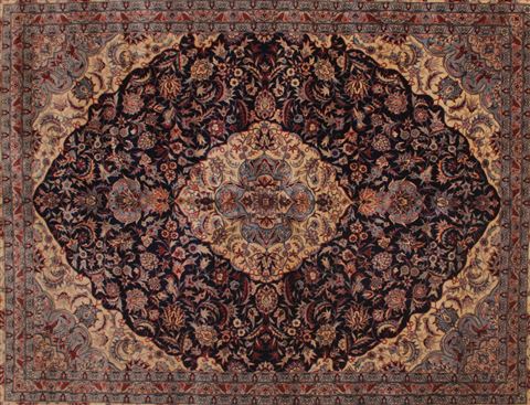 Elvan Blue Hand Knotted 83 X 100 Area Rug 400-16697 Image 6