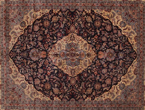Elvan Blue Hand Knotted 83 X 100 Area Rug 400-16697 Image 10