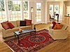 Ardebil Red Hand Knotted 85 X 114 Area Rug 400-16698 Thumb 4