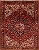 Heriz Red Hand Knotted 118 X 149  Area Rug 250-16702 Thumb 0