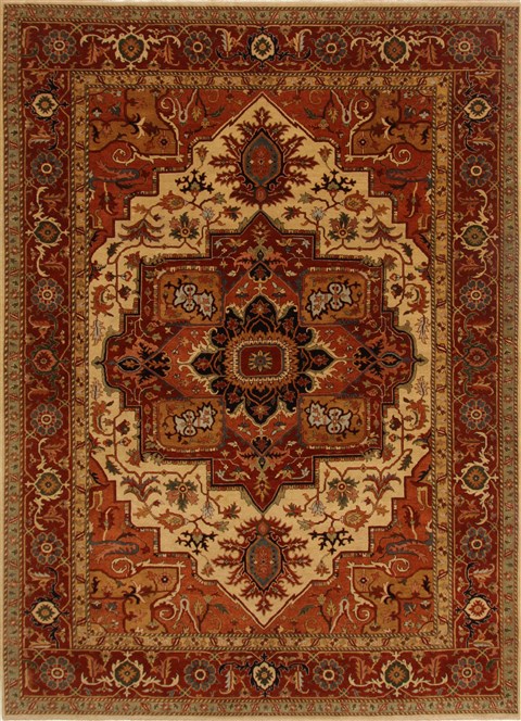 Serapi Beige Hand Knotted 911 X 138  Area Rug 250-16705 Image 0