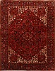 Heriz Red Hand Knotted 115 X 140  Area Rug 250-16706 Thumb 0