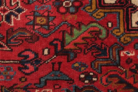 Heriz Red Hand Knotted 82 X 120 Area Rug 400-16709 Image 11