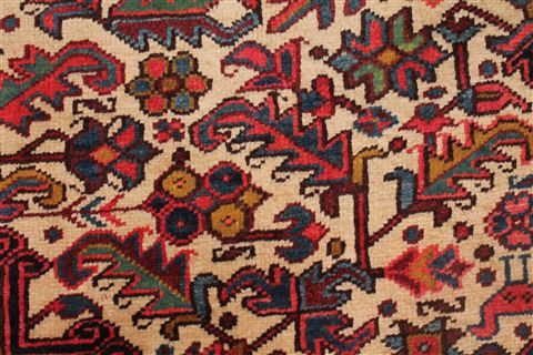 Heriz Red Hand Knotted 82 X 120 Area Rug 400-16709 Image 12