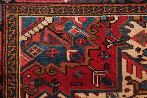 Heriz Red Hand Knotted 82 X 120 Area Rug 400-16709 Image 13