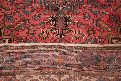 Heriz Red Hand Knotted 82 X 120 Area Rug 400-16709 Image 15