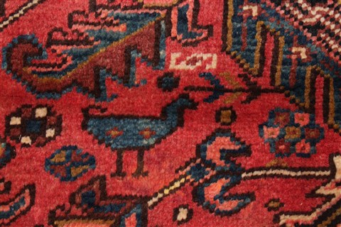 Heriz Red Hand Knotted 82 X 120 Area Rug 400-16709 Image 17