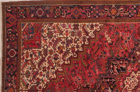 Heriz Red Hand Knotted 82 X 120 Area Rug 400-16709 Image 2