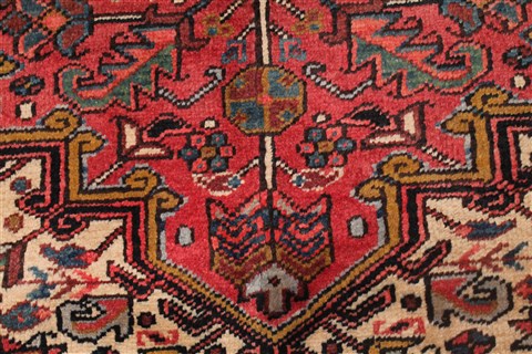 Heriz Red Hand Knotted 82 X 120 Area Rug 400-16709 Image 6
