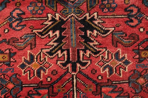 Heriz Red Hand Knotted 82 X 120 Area Rug 400-16709 Image 7