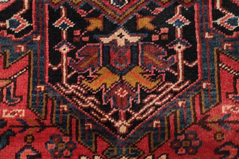 Heriz Red Hand Knotted 82 X 120 Area Rug 400-16709 Image 8
