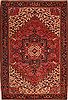 Heriz Red Hand Knotted 82 X 120  Area Rug 400-16709 Thumb 0